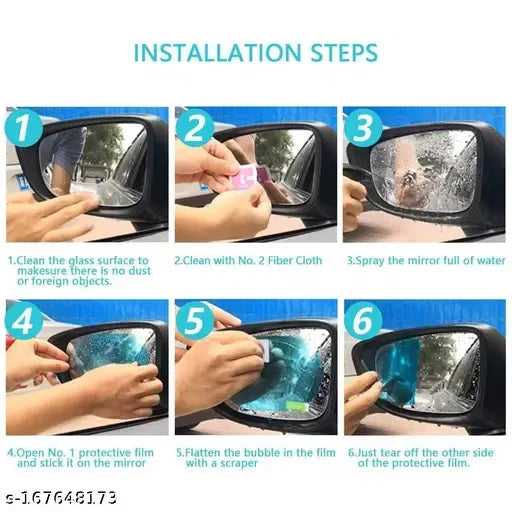 Crystal Clear Mirrors | Anti-Fog, Waterproof & Anti-Glare Film